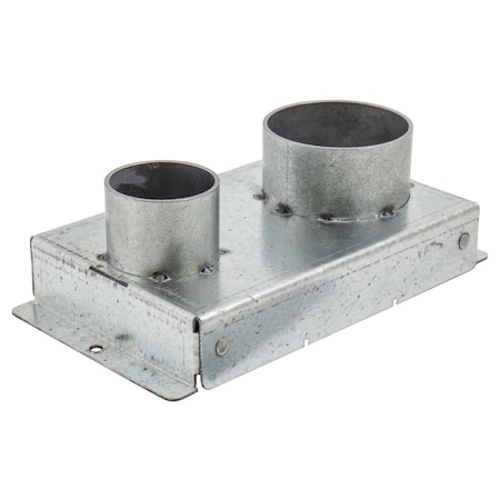 Hubbell Wiring Device-Kellems Recessed 8" Series, Replacement Fitting Box, (1) 1- 1/4" EMT and (1) 2" EMT S1R8JNC10